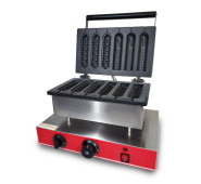 Гриль для корн-догів GoodFood CM6A (3+3) — професійний апарат для випікання 6 корн-догів із начинкою за цикл, 35–50 шт/год, корпус із нержавіючої сталі