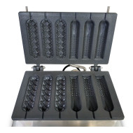 Гриль для корн-догів GoodFood CM6A (3+3) — професійний апарат для випікання 6 корн-догів із начинкою за цикл, 35–50 шт/год, корпус із нержавіючої сталі