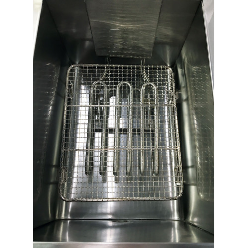 Електрична фритюрниця GoodFood EF8, 8 л, з краном для зливу олії — професійна настільна фритюрниця для кафе та ресторанів