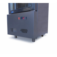 Холодильна шафа для напоїв GoodFood BC160BB2LED, 135 л, чорна, LED-підсвітка, замок, вітрина для барів, кафе, магазинів