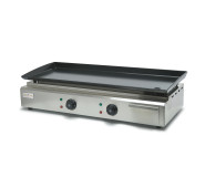 Поверхня для смаження GoodFood EG73BCS — електрична жарочна плита з нержавіючої сталі з керамічним покриттям, 2 зони нагріву, 4 кВт, 800×310 мм