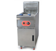 Електрична фритюрниця GoodFood EF28L 28 л, підлогова, 18 кВт, нержавіюча сталь, 2 кошики, злив олії, для кафе та ресторанів