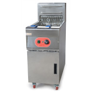 Електрична фритюрниця GoodFood EF28L 28 л, підлогова, 18 кВт, нержавіюча сталь, 2 кошики, злив олії, для кафе та ресторанів