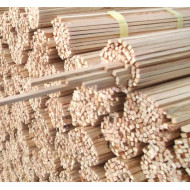 Палички для солодкої вати GoodFood 5×5×350 мм, дерев'яні, 1000 шт — одноразові палички для цукрової вати оптом