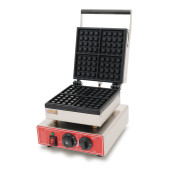 Бельгійська вафельниця GoodFood WB4S — професійна електрична вафельниця для кафе та ресторанів, 4 квадратні вафлі, 2 кВт