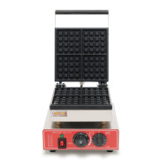 Бельгійська вафельниця GoodFood WB4S — професійна електрична вафельниця для кафе та ресторанів, 4 квадратні вафлі, 2 кВт