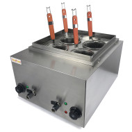 Макароноварка електрична GoodFood PM4 — 4 кошики, 2 ванночки, 4 кВт, нержавіюча сталь, професійне обладнання для кафе та їдалень