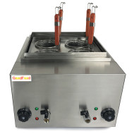 Макароноварка електрична GoodFood PM4 — 4 кошики, 2 ванночки, 4 кВт, нержавіюча сталь, професійне обладнання для кафе та їдалень