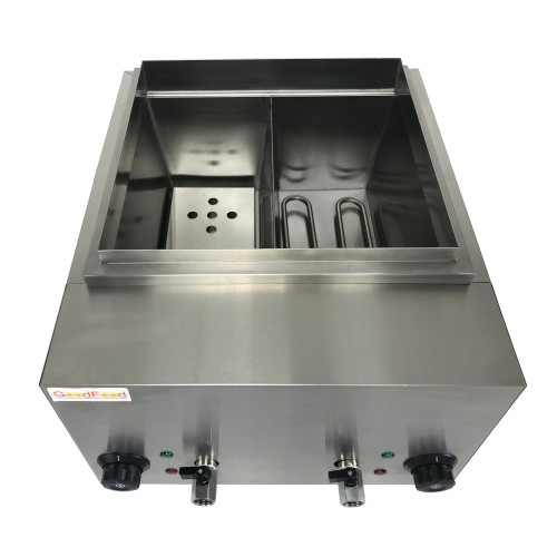 Макароноварка електрична GoodFood PM4 — 4 кошики, 2 ванночки, 4 кВт, нержавіюча сталь, професійне обладнання для кафе та їдалень