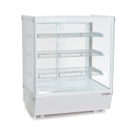 Холодильна вітрина GoodFood RTW195L5 біла, настільна, 215 л, LED-підсвітка, 3 регульовані полиці, скло пряме, цифрове керування