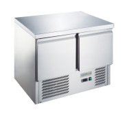 Холодильний стіл GoodFood GF-S901-H6C — професійний стіл з холодильником 240 л з нержавіючої сталі для кухні, кафе та ресторанів