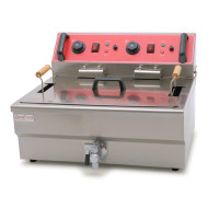 Електрична фритюрниця GoodFood EF20V, 20 л, нержавіюча сталь, 3+3 кВт — професійне обладнання для кафе та ресторанів