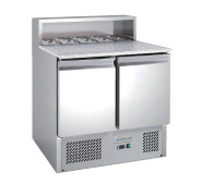 Солодета GoodFood GF-PS900-H6C — професійна холодильна станція на 5 гастроємностей GN1/6, гранітна стільниця, 240 л, для ресторанів та їдалень