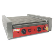 Роликовий гриль GoodFood HDRG14 RED — електричний професійний гриль для сосисок і хот-догів, 14 роликів, 2,8 кВт, для фастфуду та торгівлі