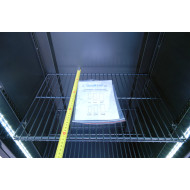 Холодильна шафа для напоїв GoodFood BC360NBB2LED, 310 л, чорна, LED-підсвітка, динамічне охолодження, замок, цифрове керування