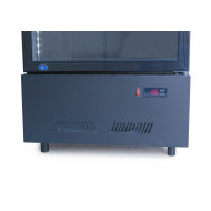 Холодильна шафа для напоїв GoodFood BC360NBB2LED, 310 л, чорна, LED-підсвітка, динамічне охолодження, замок, цифрове керування