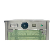 Вітрина теплова GoodFood WS3SS — професійна настільна вітрина з нержавіючої сталі з трьома полицями та підсвіткою для випічки й гарячих страв