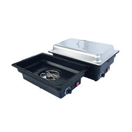 Чаффіндіш електричний GoodFood CD65P — професійний підігрівач страв із нержавіючої сталі для ресторанів, кейтерингу та фуршетів