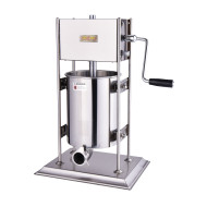 Шприц ковбасний вертикальний GoodFood SF12VS, 12 л, нержавіюча сталь, 4 насадки, ручний, для м’ясопереробки