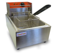 Професійна електрична фритюрниця GoodFood EF6 — 6 л, нержавіюча сталь, 2,5 кВт для ресторанів, кафе та фастфуду