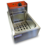 Професійна електрична фритюрниця GoodFood EF6 — 6 л, нержавіюча сталь, 2,5 кВт для ресторанів, кафе та фастфуду