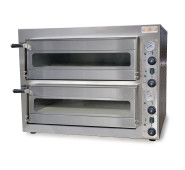 Електрична піч для випікання піци GoodFood PO44 (4+4х35) — професійна двокамерна піч для 8 піц діаметром 35 см, 8,4 кВт, 500°C