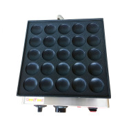 Апарат для оладок GoodFood EG25R — професійна електроплита для випікання 25 оладок з антипригарною поверхнею, нерж. сталь, 0,85 кВт, 220 В