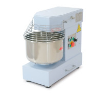 Тістоміс GoodFood SM10T2VFIR, 10 л, спіральний, з реверсом і таймером, для піци, хліба та булочок, ремінний привід, CE, 220В, 1,1 кВт, волошковий