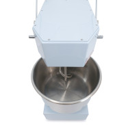 Тістоміс GoodFood SM10T2VFIR, 10 л, спіральний, з реверсом і таймером, для піци, хліба та булочок, ремінний привід, CE, 220В, 1,1 кВт, волошковий