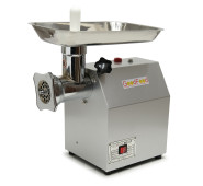 М’ясорубка GoodFood MG12P — професійна електрична м’ясорубка 750 Вт, 150 кг/год, сталевий корпус, 2 решітки, 3 насадки для ковбас