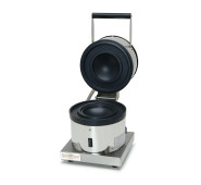 Гриль контактний GoodFood WB888RHB — міні-гриль для UFO-бургерів з антипригарним покриттям, корпус із нержавіючої сталі, 1,2 кВт, для кафе та ресторанів