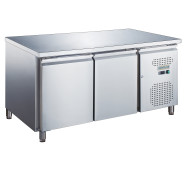 Холодильний стіл GoodFood GF-SNACK2100TN-HC, 228 л, нержавіюча сталь, динамічне охолодження, робоча поверхня, 2 двері, для кухні та кафе