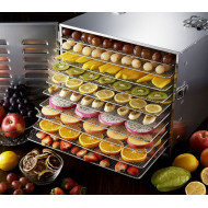 Сушарка для харчових продуктів (дегідратор) GoodFood WS10PRO — промислова сушильна камера з нержавіючої сталі, 10 полиць, до 20 кг завантаження