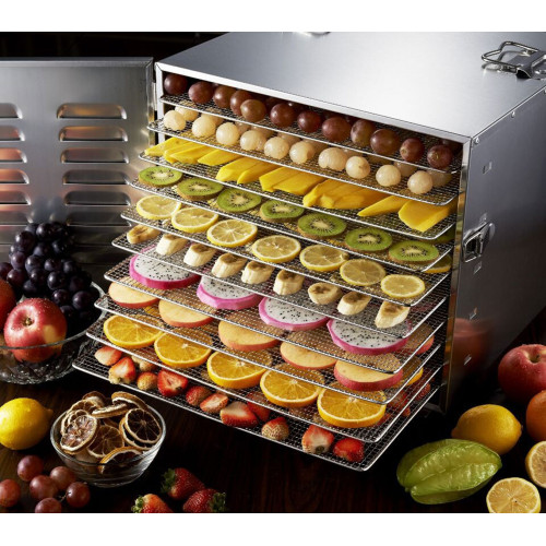 Сушарка для харчових продуктів (дегідратор) GoodFood WS10PRO — промислова сушильна камера з нержавіючої сталі, 10 полиць, до 20 кг завантаження