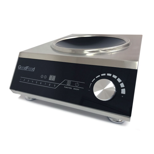 Профессиональная индукционная плита WOK GoodFood IC50 PRIME 5 кВт с сенсорным управлением и сковородой в комплекте для ресторанов и кафе