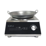 Профессиональная индукционная плита WOK GoodFood IC50 PRIME 5 кВт с сенсорным управлением и сковородой в комплекте для ресторанов и кафе