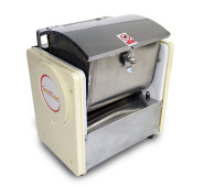 Горизонтальний тістоміс GoodFood SM2 — професійне обладнання для замішування крутого тіста, дежа з нержавійки, завантаження 2,5 кг, 220В