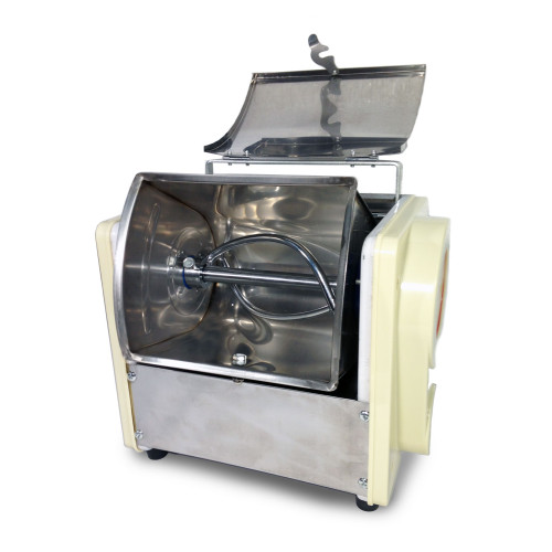 Горизонтальний тістоміс GoodFood SM2 — професійне обладнання для замішування крутого тіста, дежа з нержавійки, завантаження 2,5 кг, 220В