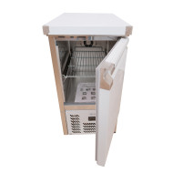 Стіл холодильний GoodFood GF-S451-H6C, 109 л, нержавіюча сталь, температурний режим +2…+8°C, компресор Cubige, термостат Carel