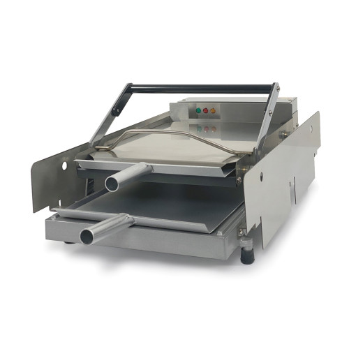 Електрична машина для гамбургерів GoodFood HGM02 — професійне обладнання для розігріву та підсмажування хліба, корпус із нержавної сталі, 2,4 кВт