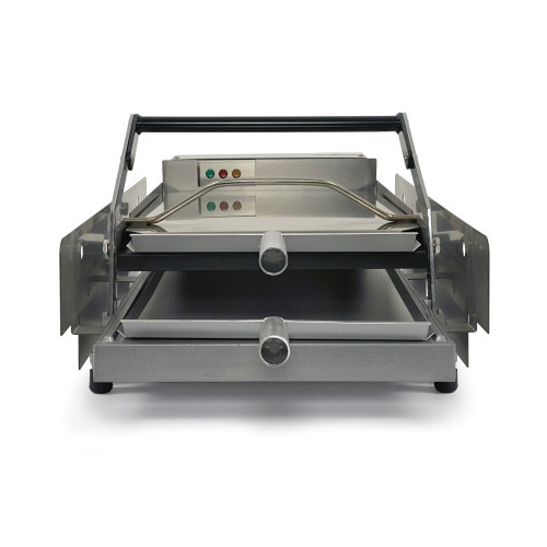 Електрична машина для гамбургерів GoodFood HGM02 — професійне обладнання для розігріву та підсмажування хліба, корпус із нержавної сталі, 2,4 кВт