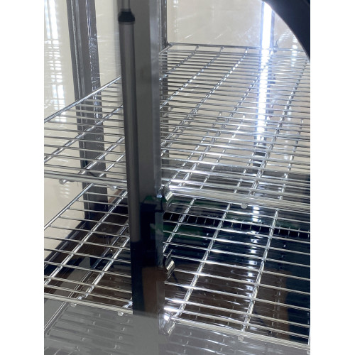 Холодильная витрина GoodFood RTW100L черная Premium — 100 л, LED-подсветка, автооттаивание, динамическое охлаждение, витрина для кондитерских и магазинов