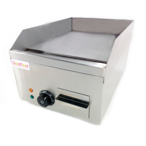 Поверхня для смаження GoodFood EG30 — електрична жарочна панель з нержавіючої сталі, 2,2 кВт, 300×350 мм, для кафе та ресторанів