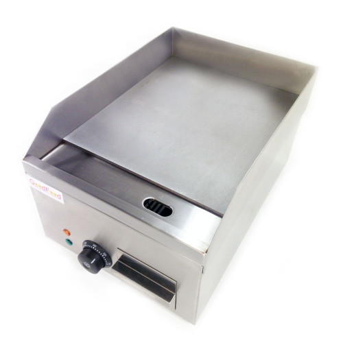 Поверхня для смаження GoodFood EG30 — електрична жарочна панель з нержавіючої сталі, 2,2 кВт, 300×350 мм, для кафе та ресторанів