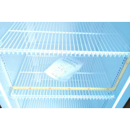 Холодильна шафа для напоїв GoodFood BC480NBW2LED, 466 л, чорно-біла, LED-підсвітка, подвійне скло, замок, динамічне охолодження