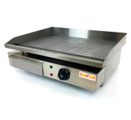 Поверхня для смаження GoodFood EG55R, ребриста, електрична, настільна, 3 кВт, 550×350 мм — професійний гриль для кухні та кафе