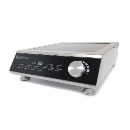 Професійна індукційна плита GoodFood IC50 PRIME 1-конфоркова, 5 кВт, сенсорна панель, корпус з нержавіючої сталі, для ресторанів і кафе