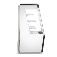 Холодильна вітрина-горка GoodFood RTS260L, 245 л, LED-підсвітка, динамічне охолодження, чорний корпус, 3 полиці, для магазинів і супермаркетів