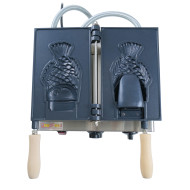 Вафельниця CREAM FISH GoodFood WB1CF — професійне обладнання для об'ємних вафель-рибок 165х100 мм, корпус із нержавіючої сталі, 1,6 кВт