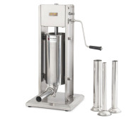 Шприц ковбасний вертикальний GoodFood SF5VS, 5 л, нержавіюча сталь, 4 насадки, ручний, для наповнення та виробництва ковбаси
